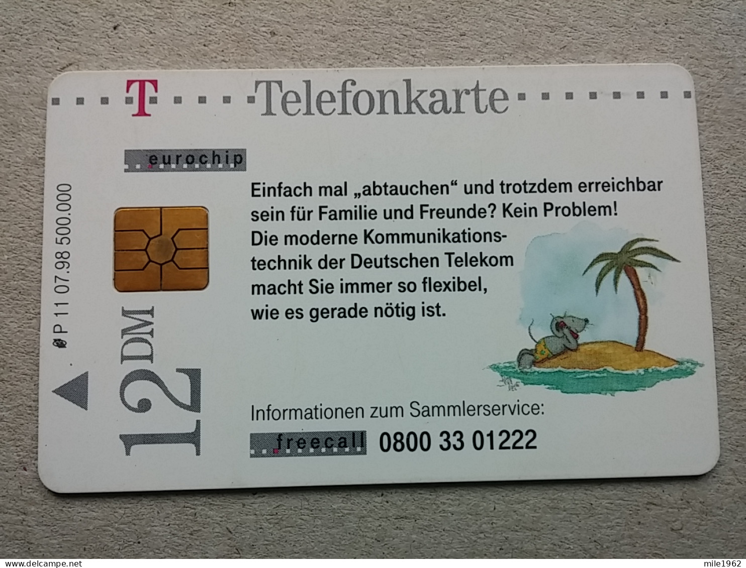T-596 - GERMANY, Telecard, Télécarte, Phonecard, MAUS, MOUSE, SOURIS - Otros & Sin Clasificación