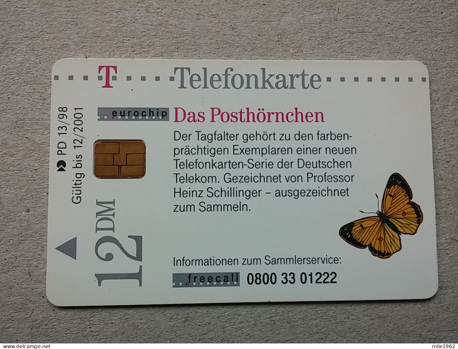 T-596 - GERMANY, Telecard, Télécarte, Phonecard, PAPILLON, BUTTERFLY - Sonstige & Ohne Zuordnung