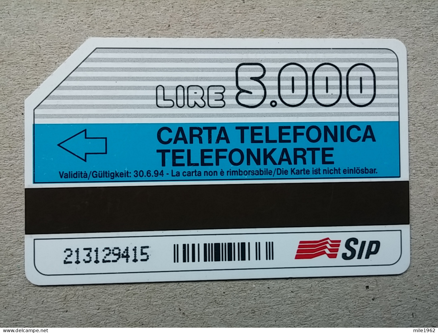 T-598 - ITALY Telecard, Télécarte, Phonecard - Autres & Non Classés
