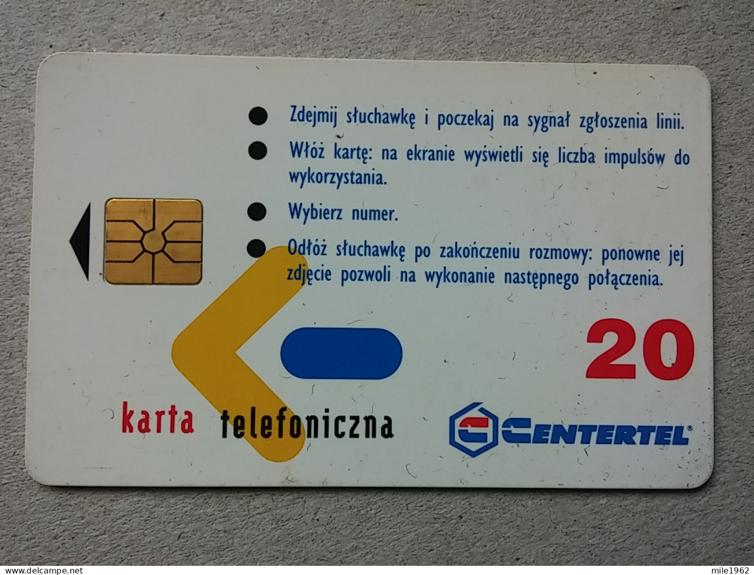 T-599 - POLAND, Telecard, Télécarte, Phonecard, CENTERTEL - Israele