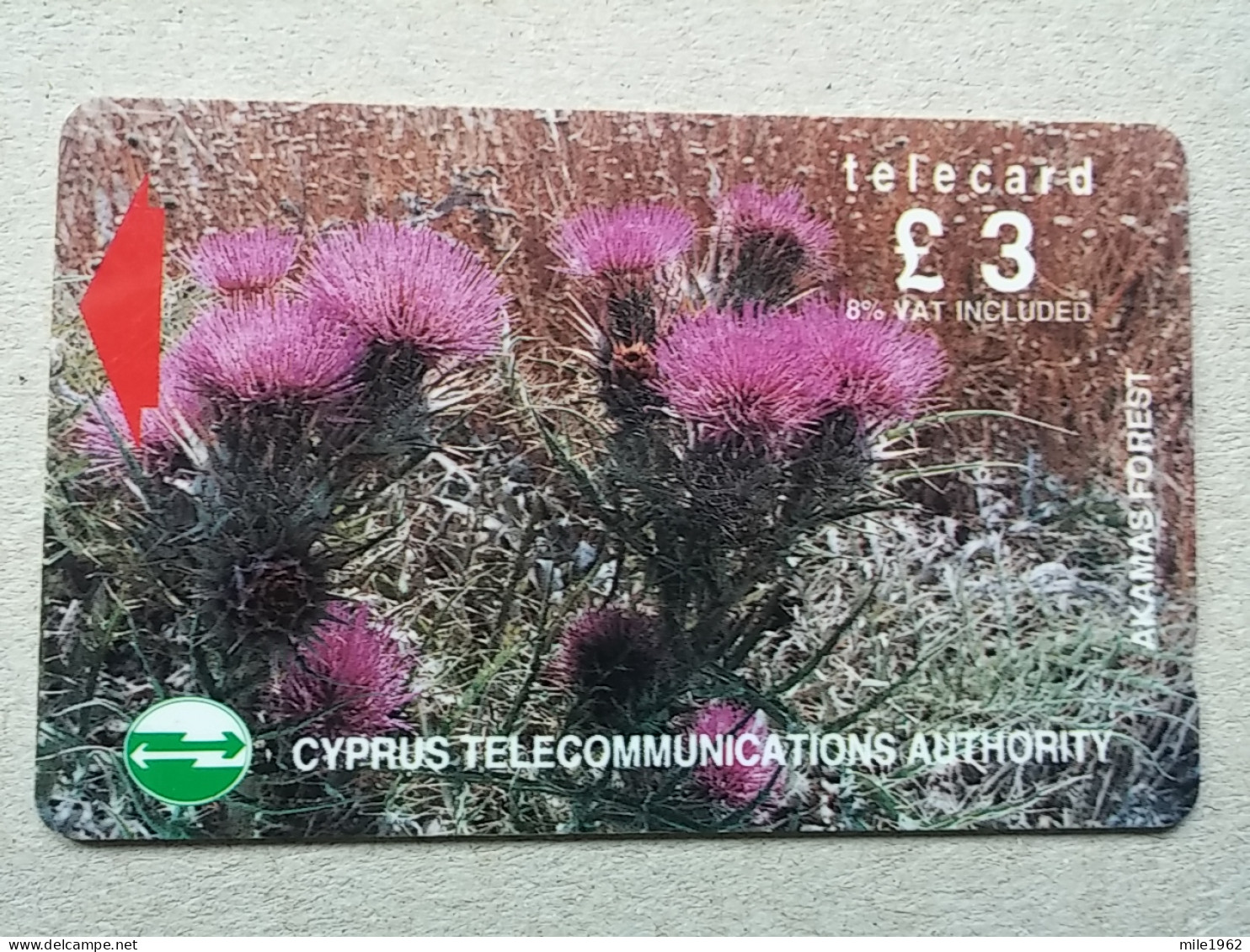 T-600 - CYPRUS Telecard, Télécarte, Phonecard,  - FLOWER, FLEUR - Cyprus