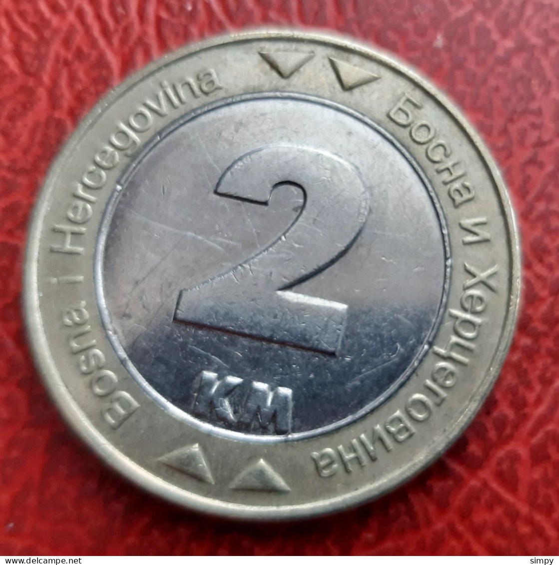 BOSNIA & HERZEGOVINA 2 Konvertibile Marke 2019 Pigeon Dove Bimetal Coin - Bosnia Y Herzegovina