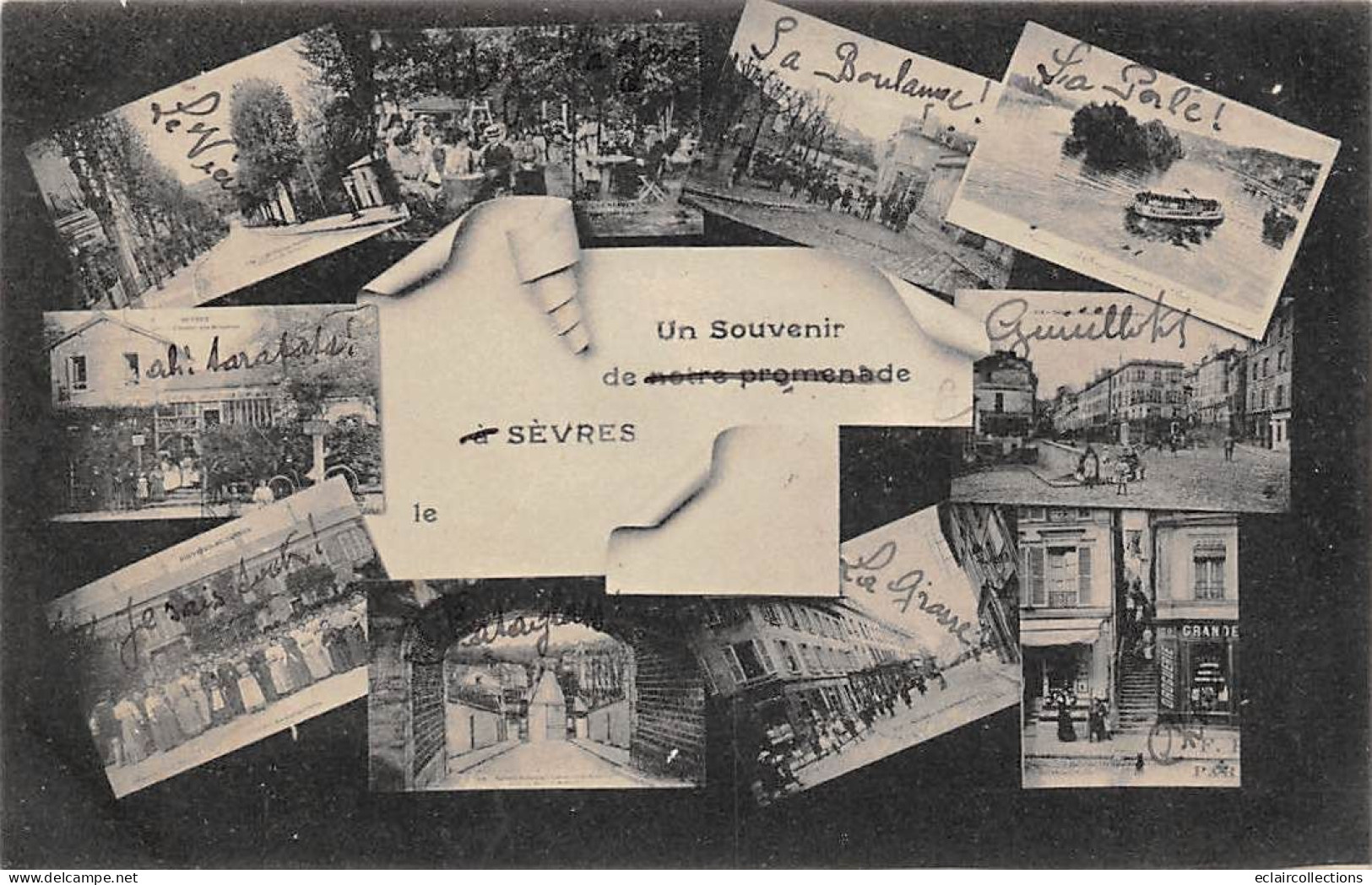 Sèvres .     92        Un Souvenir De Sèvres.. Minivues      (voir Scan) - Sevres