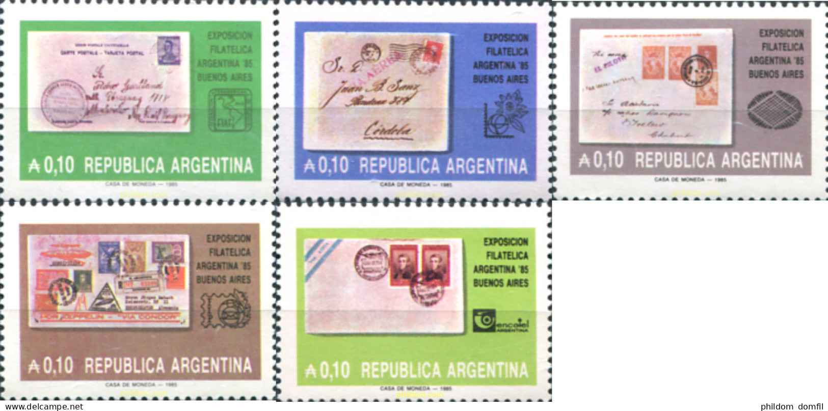 283647 MNH ARGENTINA 1985 EXPOSICION FILATELICA INTERNACIONA - ARGENTINA-85 - Unused Stamps