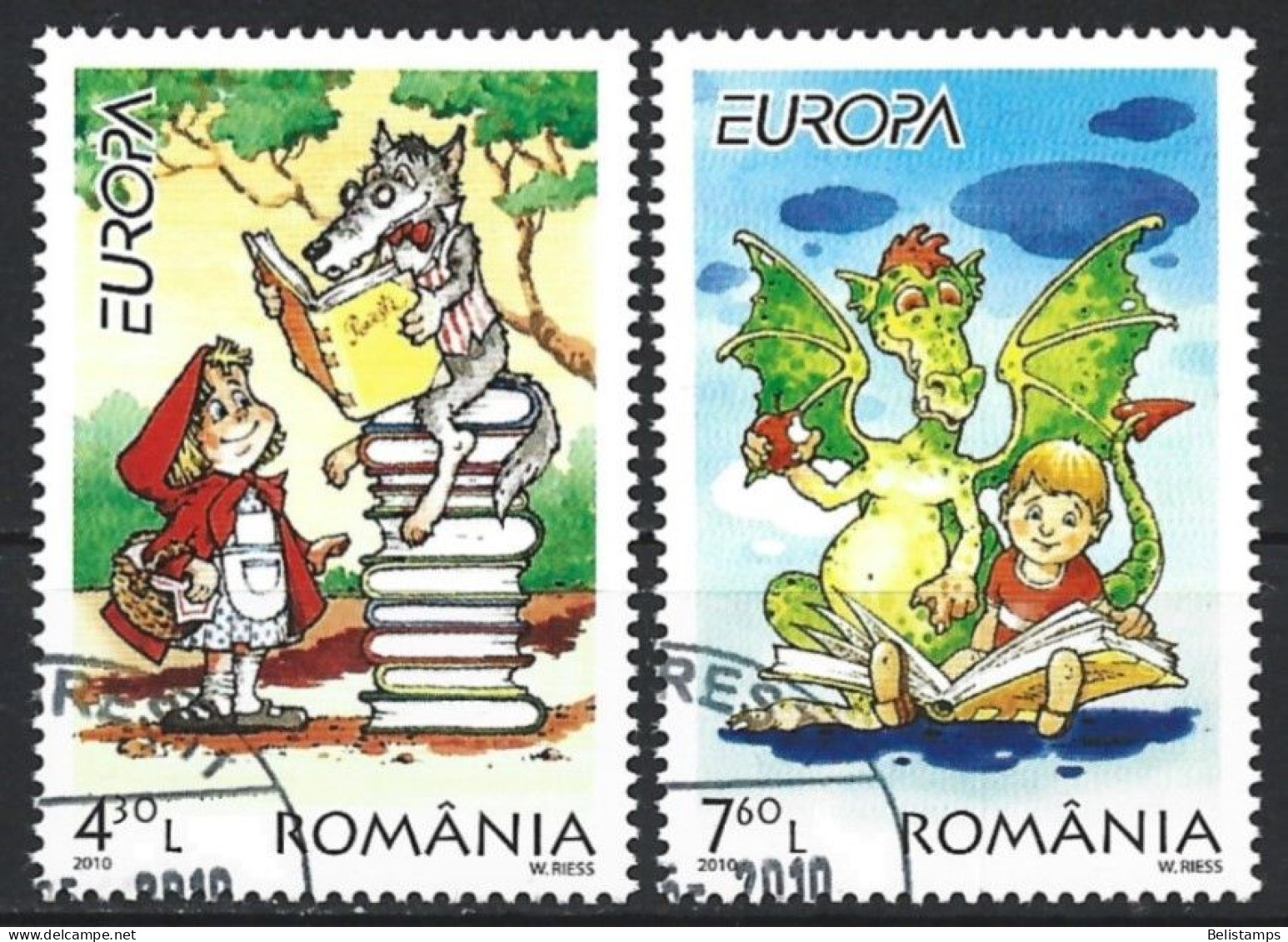 Romania 2010. Scott #5166-7 (U) Europa, Children's Book Illustrations  *Complete Set* - Oblitérés