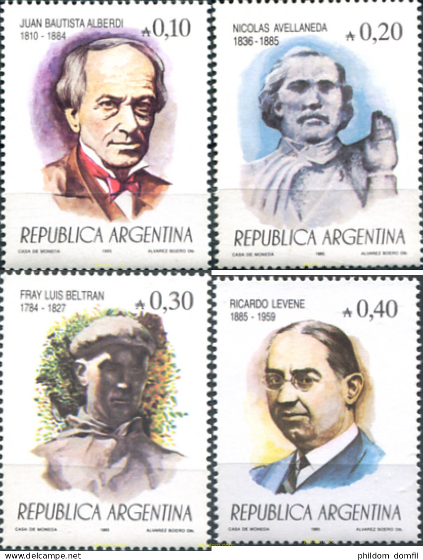 283653 MNH ARGENTINA 1985 PERSONALIDADES - Unused Stamps