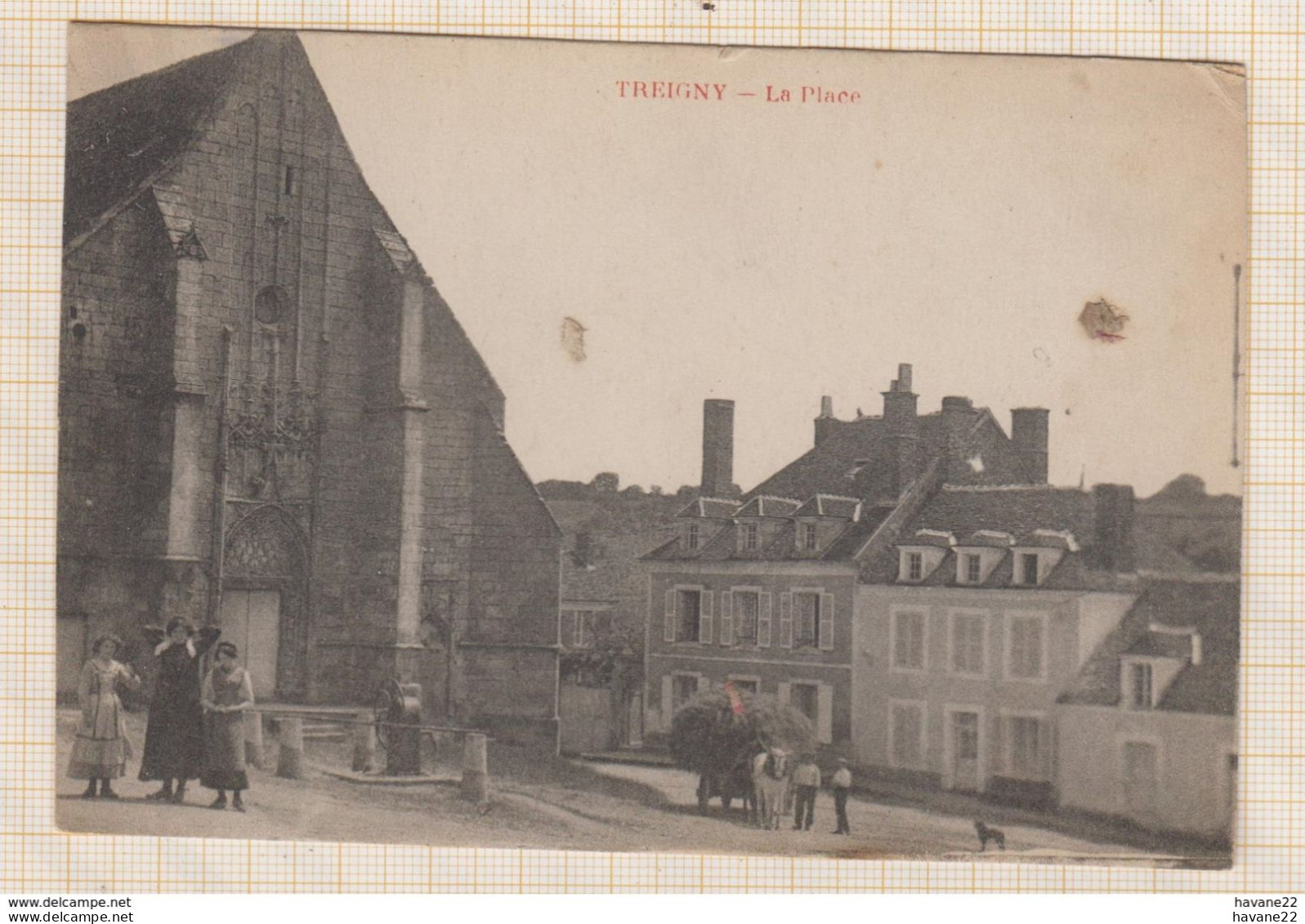 8AK2646 TREIGNY LA PLACE 2 SCANS - Treigny