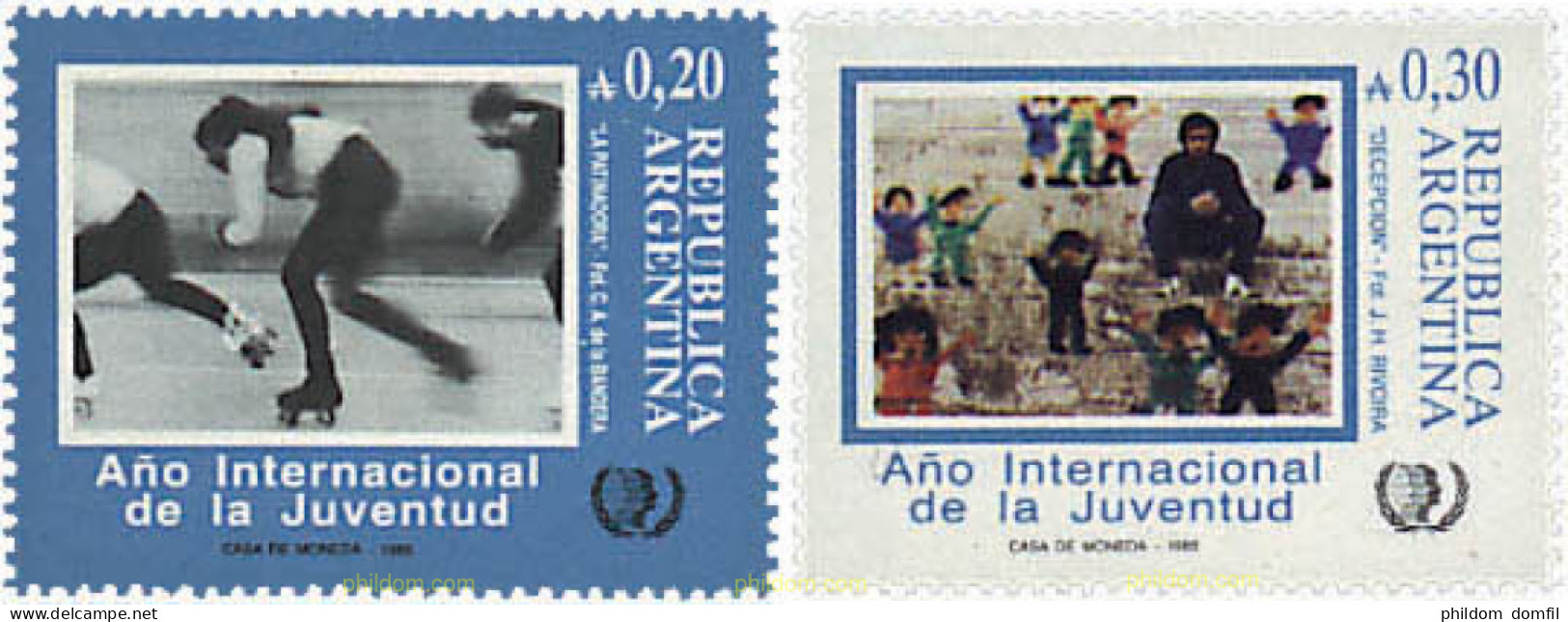 79536 MNH ARGENTINA 1985 AÑO INTERNACIONAL DE LA JUVENTUD - Ungebraucht