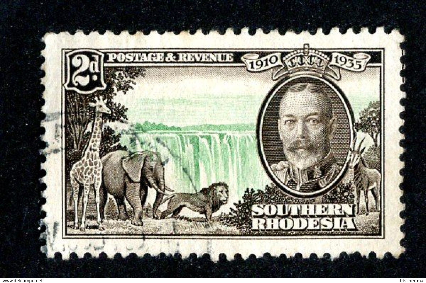 7891 BCX 1935 Southern Rhodesia Scott #34 Used (offers Welcome) - Southern Rhodesia (...-1964)