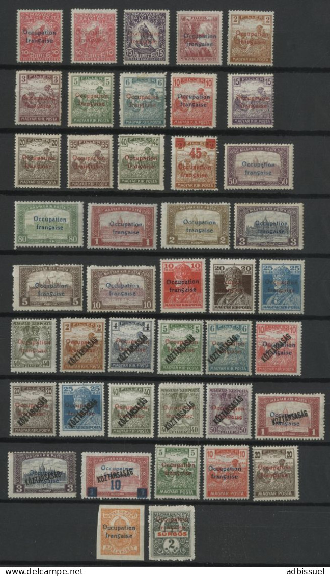 HONGRIE ARAD N° 1 à 44 (sans Les 9A, 16 Et 27A) Cote 880 € Neufs SANS CHARNIERE ** (MNH) Voir Détail - Unused Stamps