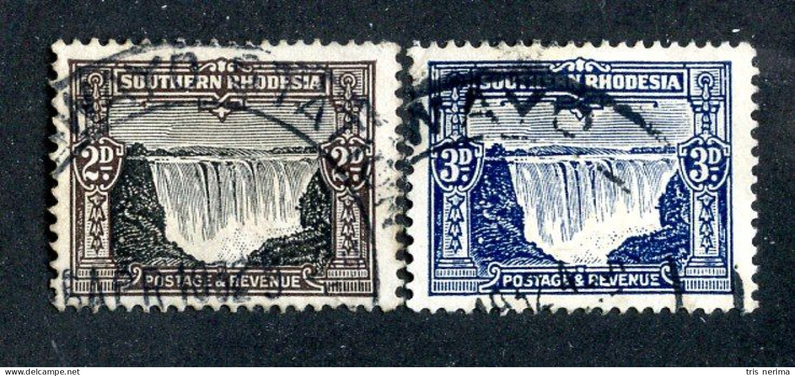7902 BCX 1931 Southern Rhodesia Scott #19-20 Used (offers Welcome) - Zuid-Rhodesië (...-1964)