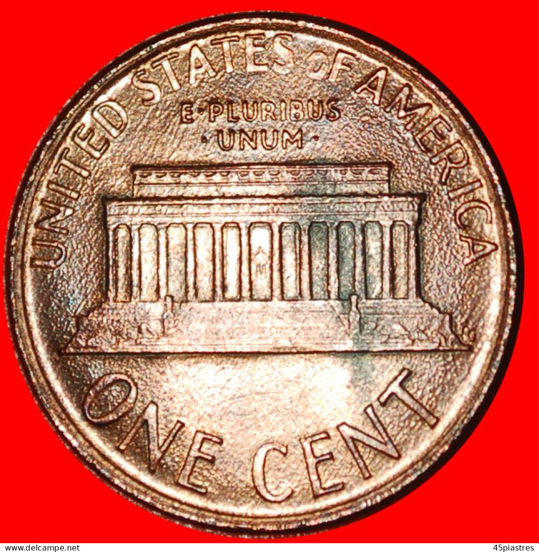 * MEMORIAL (1982-2008): USA  1 CENT 1986D UNC MINT LUSTRE! LINCOLN (1809-1865) · LOW START ·  NO RESERVE! - 1959-…: Lincoln, Memorial Reverse