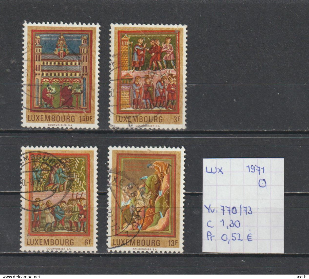 (TJ) Luxembourg 1971 - YT 770/73 Zegels (gest./obl./used) - Gebraucht