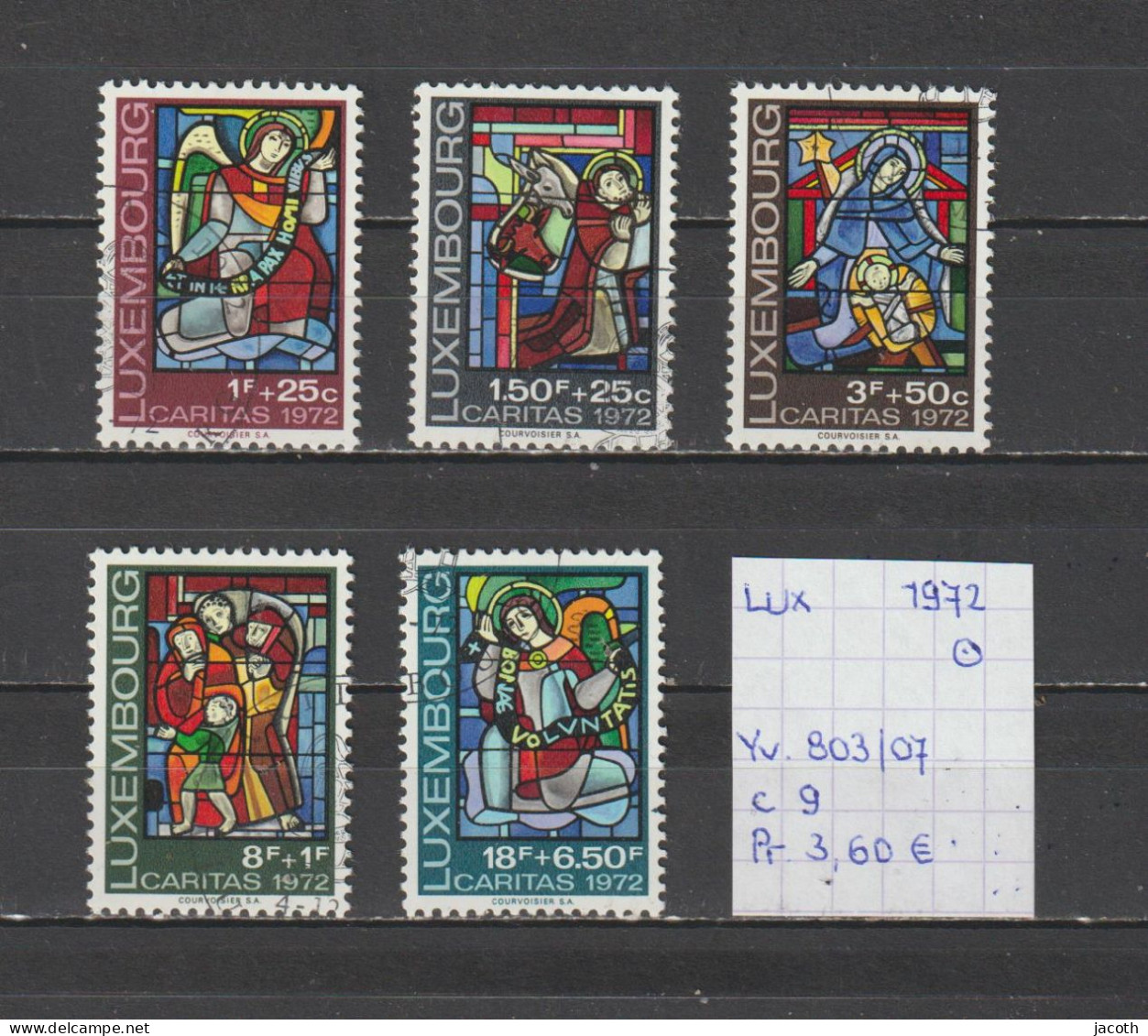 (TJ) Luxembourg 1972 - YT 803/07 (gest./obl./used) - Usados