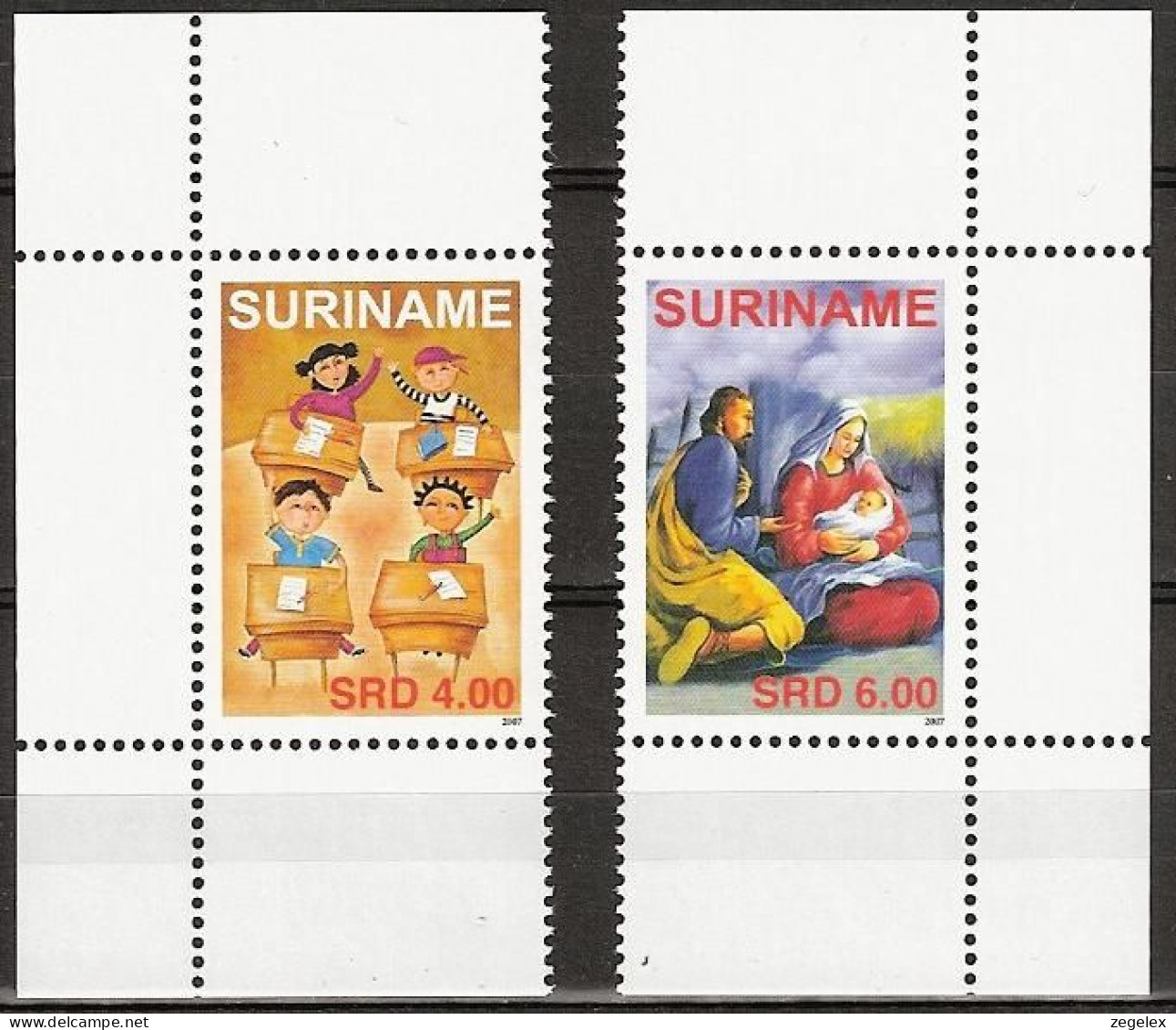 Suriname 2007  Kerst 2007. Education, Christmas, Noel MNH/**/Postfris  - Suriname