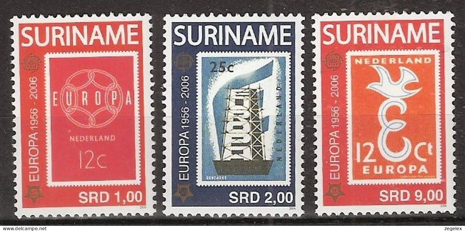Suriname2006 ZBL 1358-60 EUROPA EUROPE MNH/**/Postfris  - Suriname
