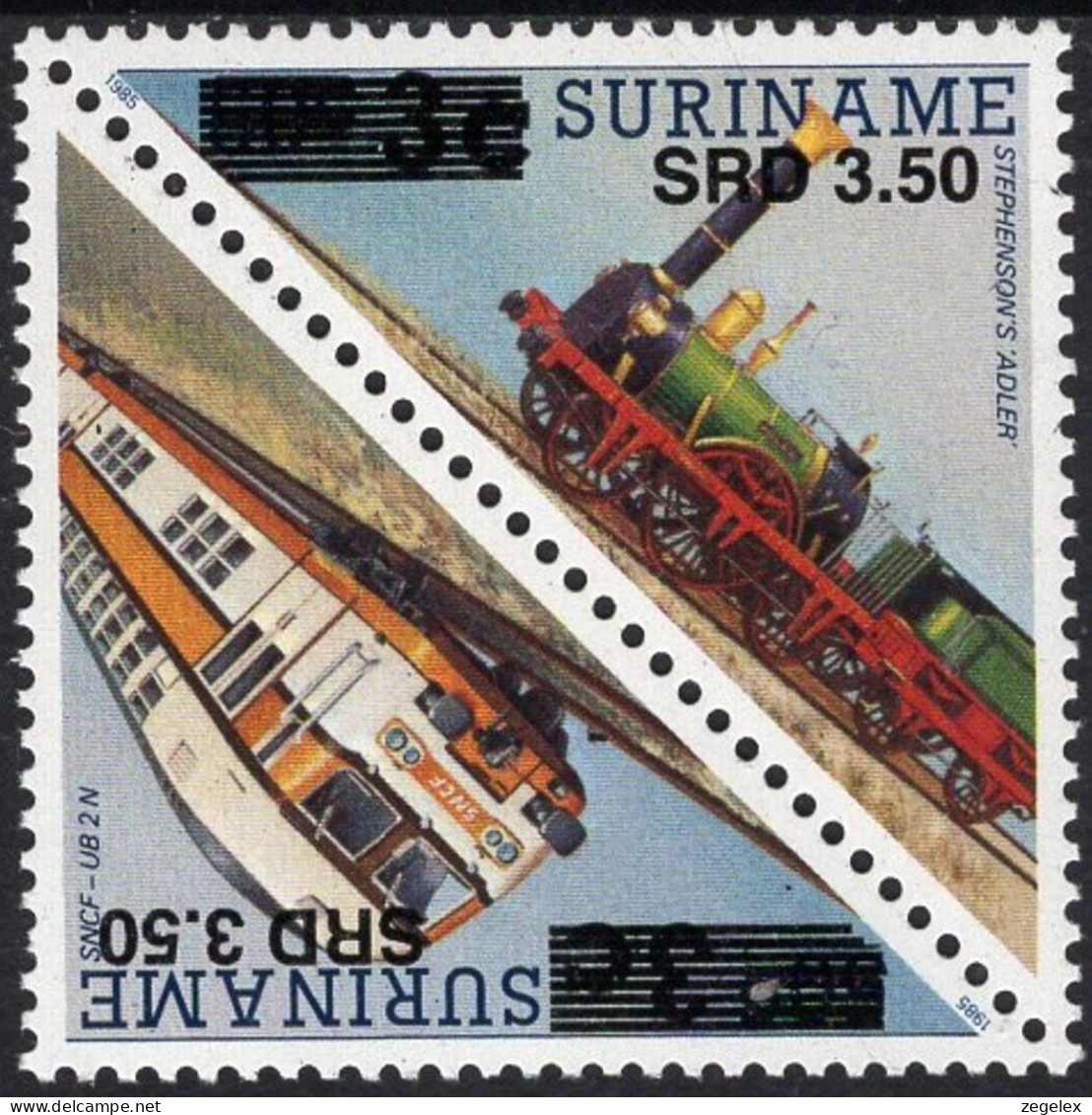 Suriname 2005 Trains MNH/**/Postfris, ZBL  - Suriname