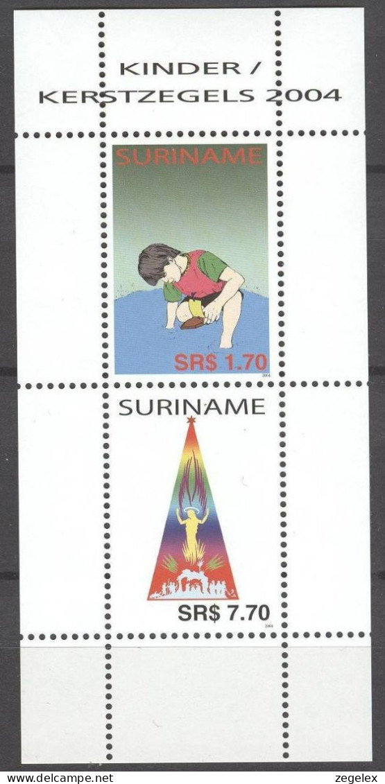 Suriname 2004 Kind Christmas Blokje MNH/**/Postfris ZBL 1295  - Suriname