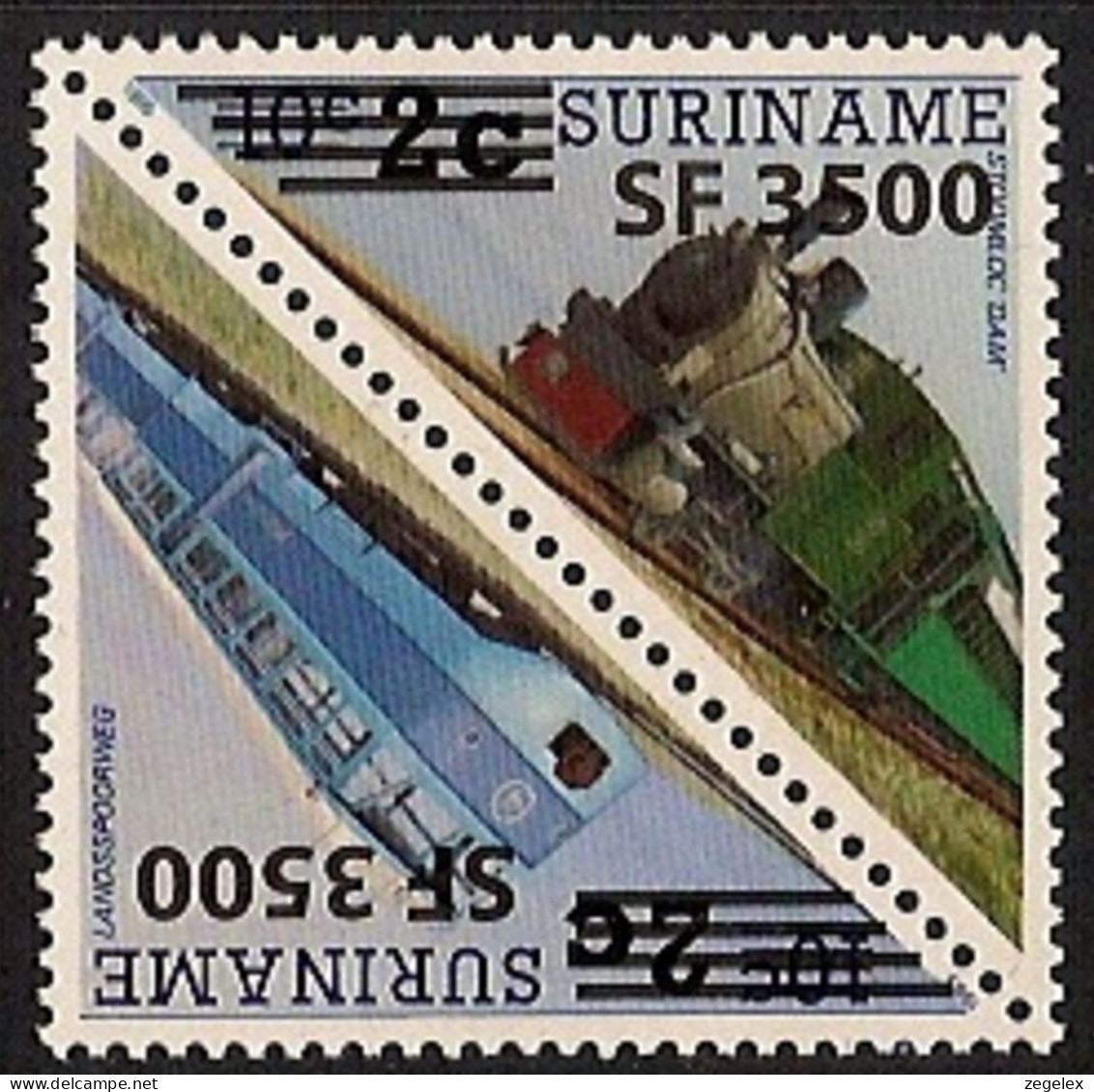 Suriname 2003 Trains MNH/**/Postfris ZBL 1222/1223 - Suriname
