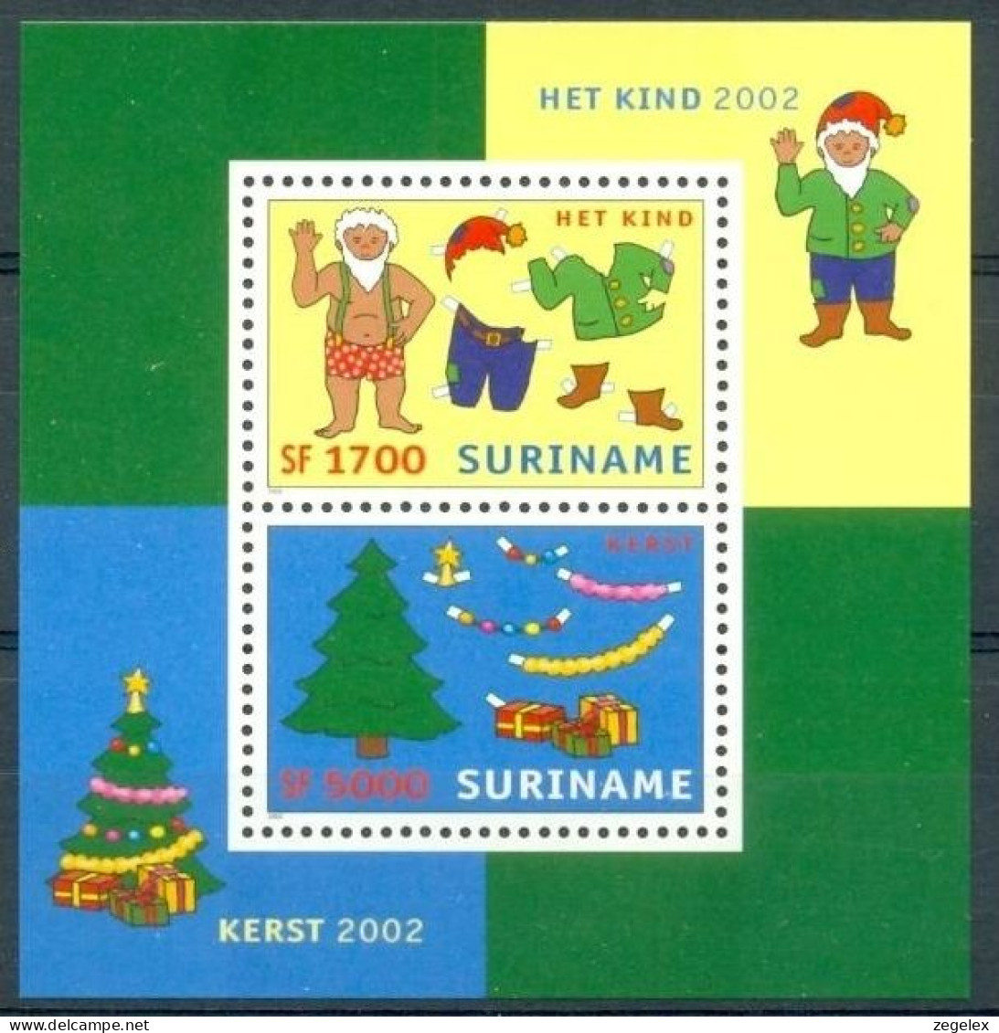 Suriname 2002 Kind Blokje MNH/**/Postfris ZBL 1175  - Suriname