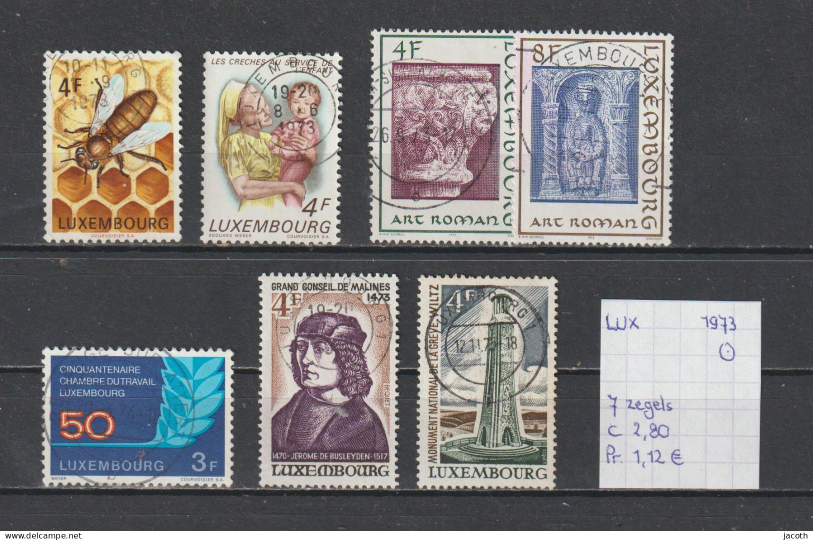 (TJ) Luxembourg 1973 - 7 Zegels (gest./obl./used) - Used Stamps