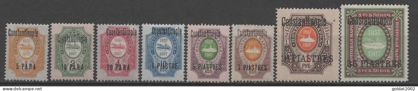 Russia Offices In Levant 1909 , Constantinople, MNH / MLH - Unused Stamps