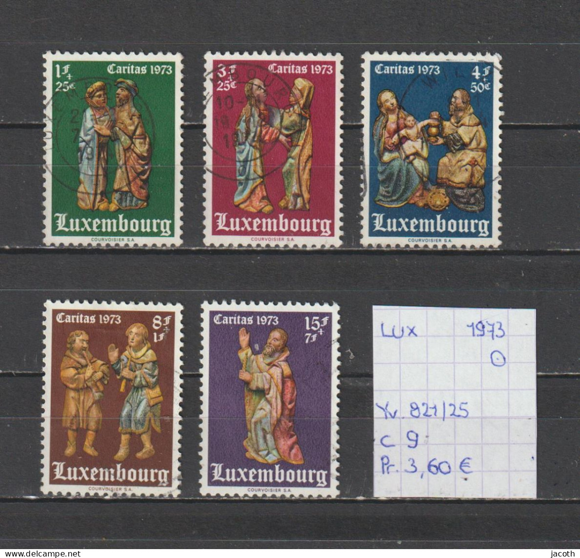 (TJ) Luxembourg 1973 - YT 821/25 (gest./obl./used) - Usati