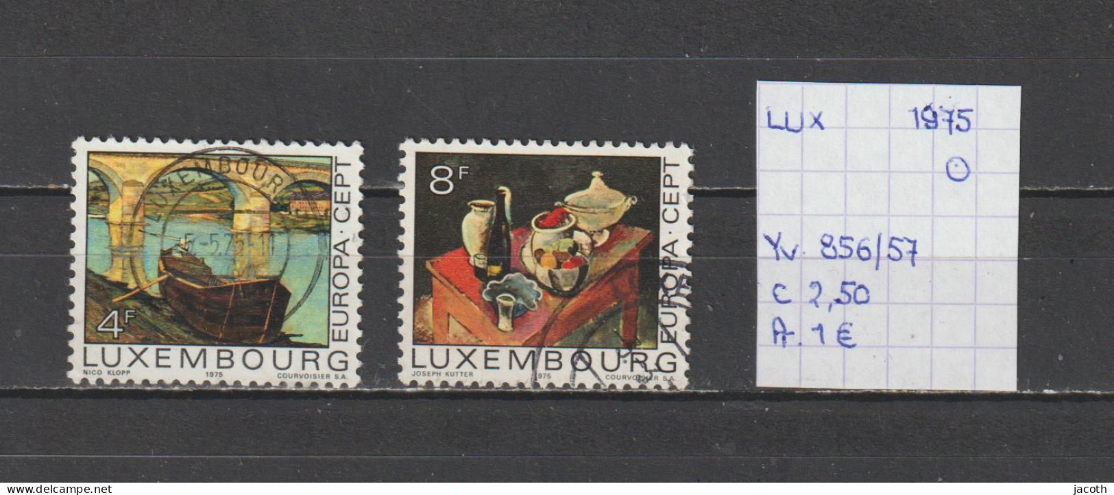 (TJ) Luxembourg 1975 - YT 856/57 (gest./obl./used) - Oblitérés