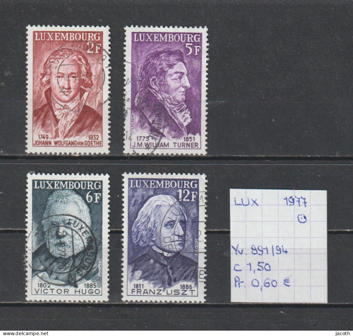 (TJ) Luxembourg 1977 - YT 891/94 (gest./obl./used) - Gebraucht