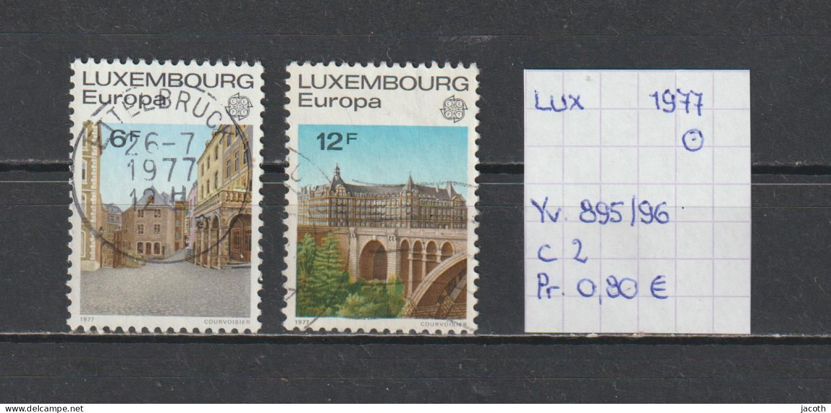 (TJ) Luxembourg 1977 - YT 895/96 (gest./obl./used) - Oblitérés