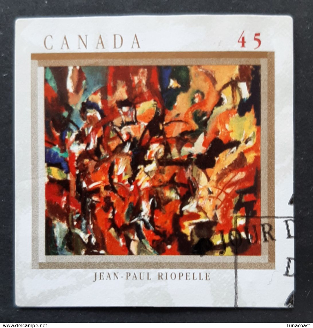 Canada 1998  USED Sc 1743    45c  The Automatistes, Jean-Paul Riopelle - Oblitérés