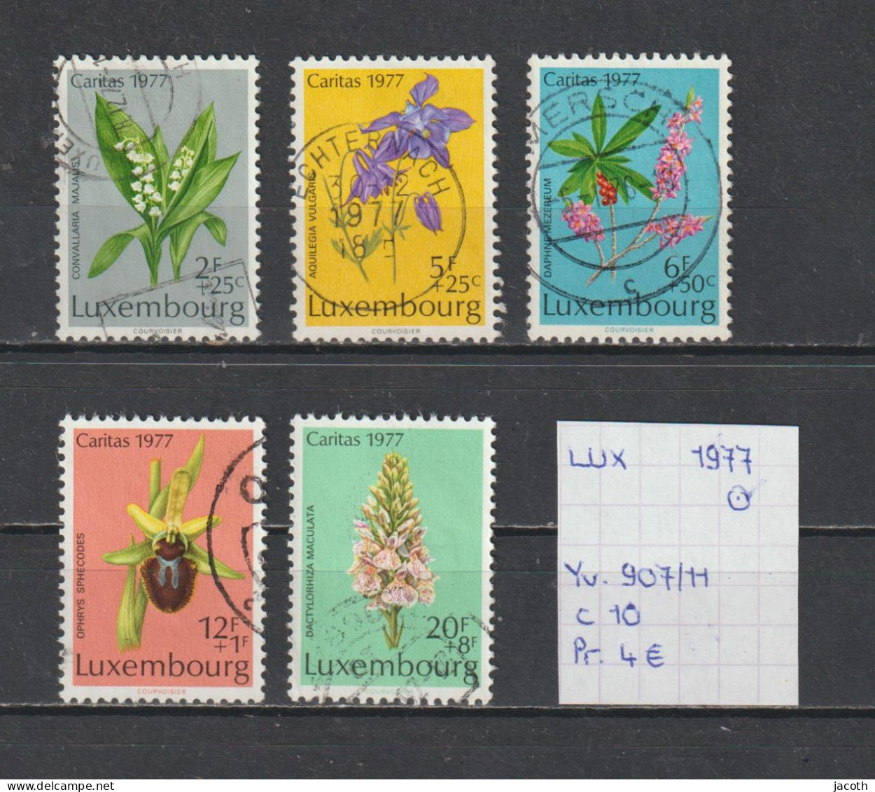 (TJ) Luxembourg 1977 - YT 907/11 (gest./obl./used) - Used Stamps