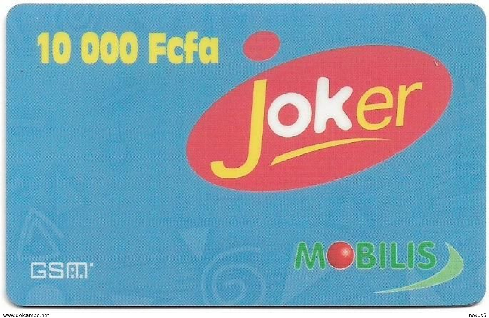 Cameroon - Mobilis - Joker Light Blue - GSM Refill 10.000FCFA, Used - Cameroon