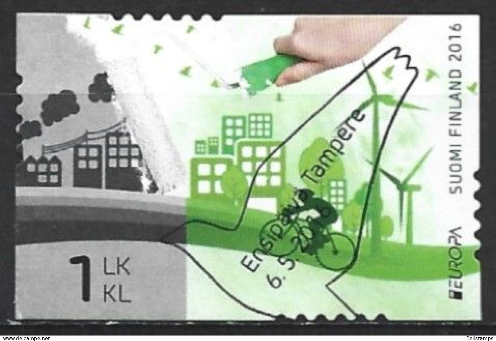 Finland 2016. Scott #1516 (U) Europa, Think Green  *Complete Issue* - Gebraucht