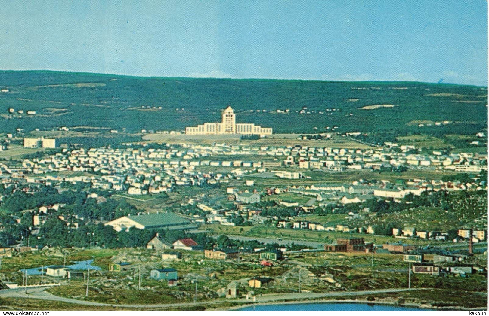 Bird's Eye View Of St. John's From Signal Hill, St. John's, Newfoundland, Unused . (D204) - St. John's