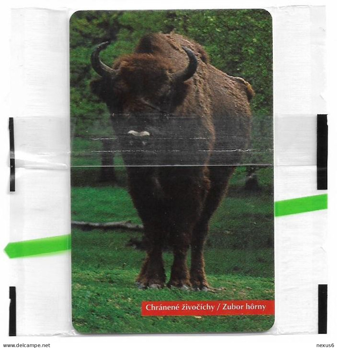 Slovakia - T-com - Animals - Zubor Hôrny Bison, Chip ODS33b, 01.1996, 75Units, 50.000ex, NSB - Slowakei