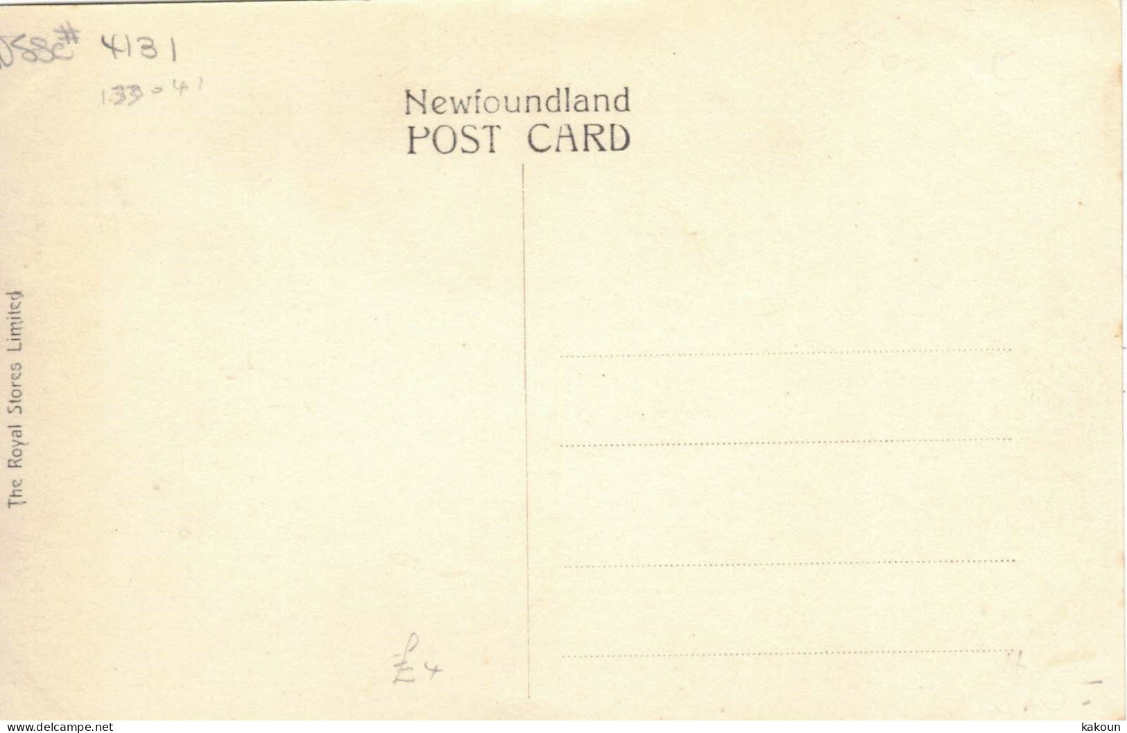 Four Views Of  Newfoundland, The Royal Stores Limited, Unused . (D207) - Altri & Non Classificati