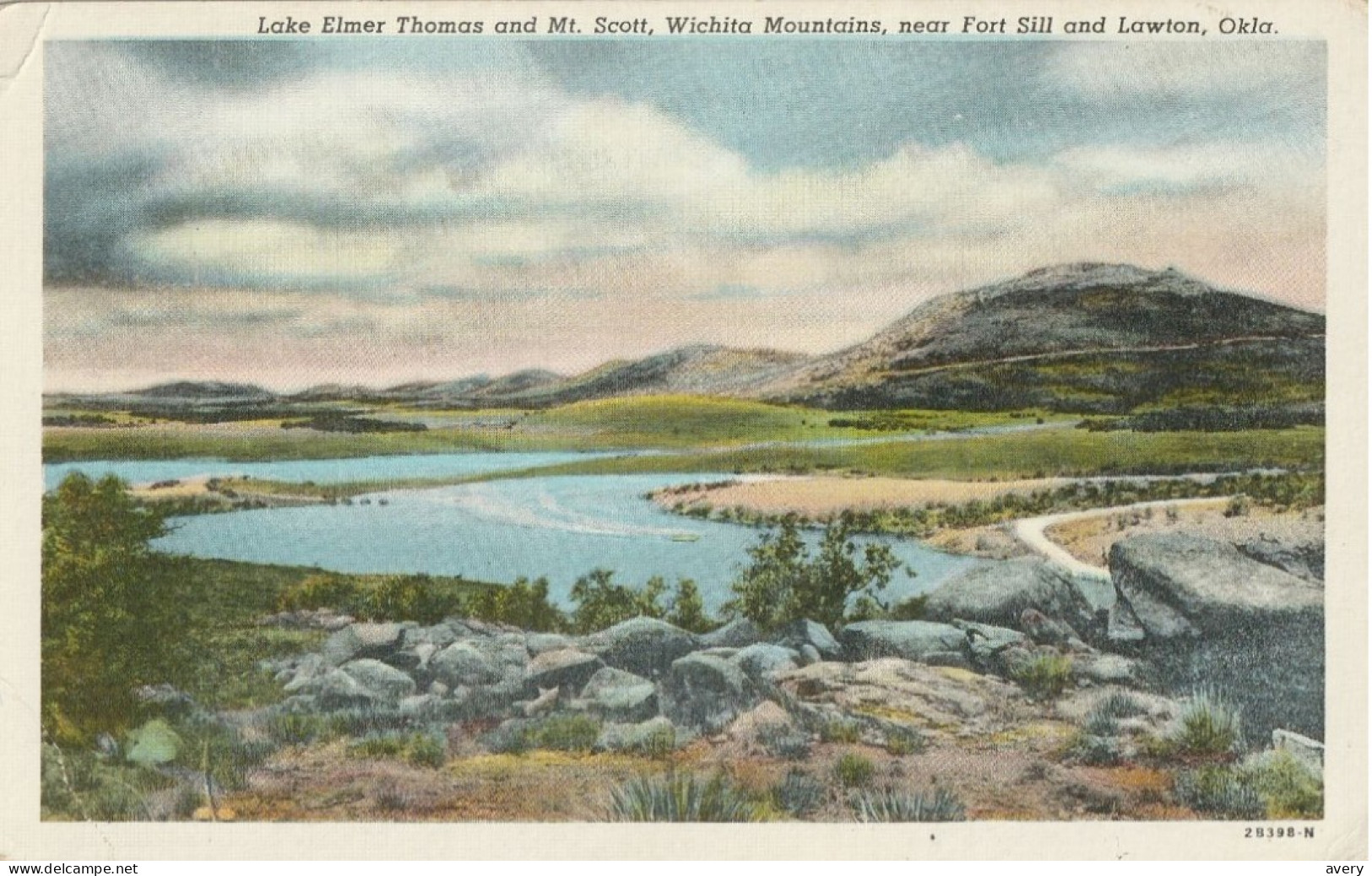 Lake Elmer Thomas And Mt. Scott, Wichita Mountains, Near Fort Sill And Lawton, Oklahoma - Otros & Sin Clasificación