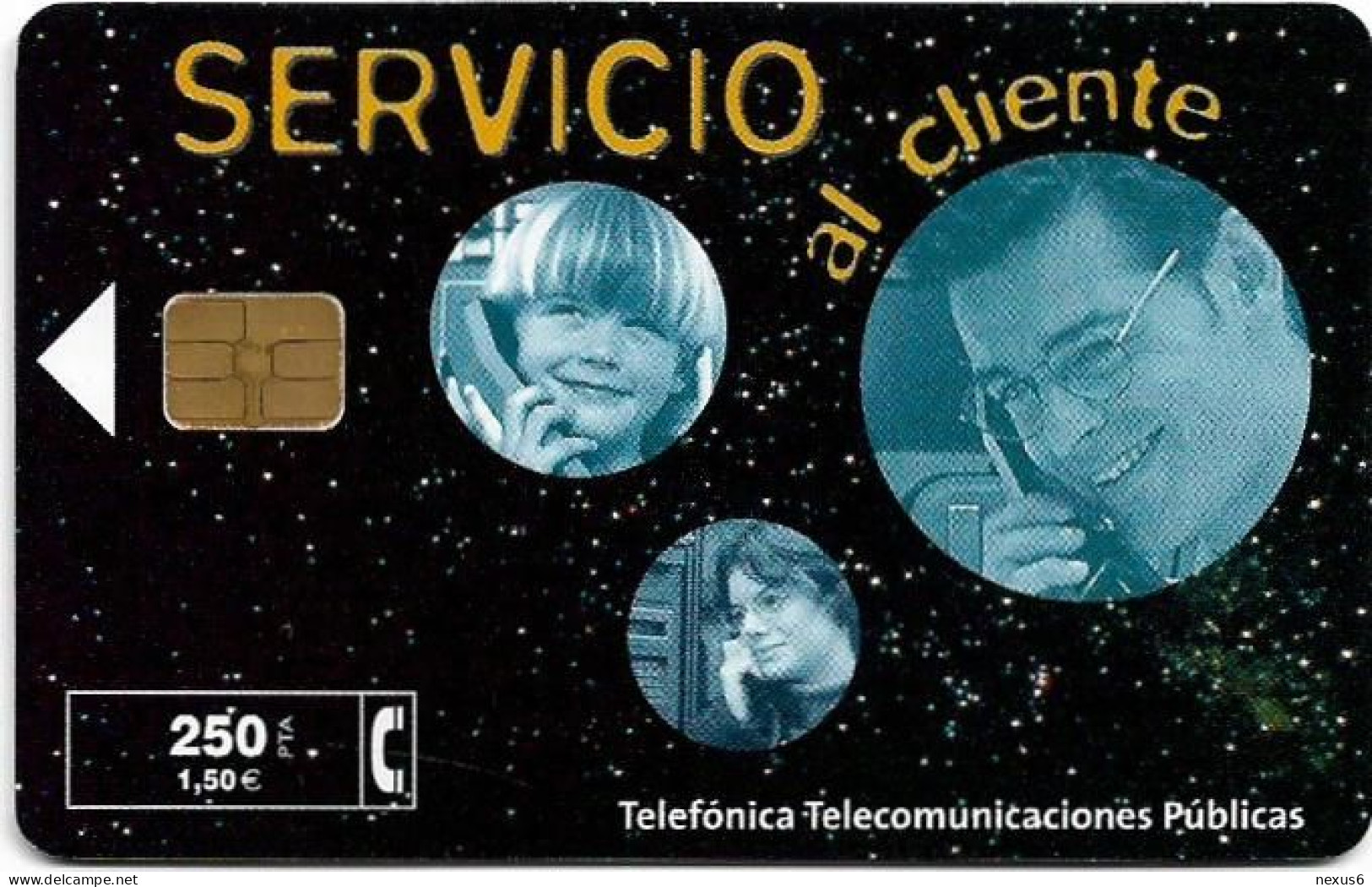 Spain - Telefonica - Servicio Al Cliente - P-374 - 02.1999, 250PTA, 32.000ex, Used - Emissioni Private