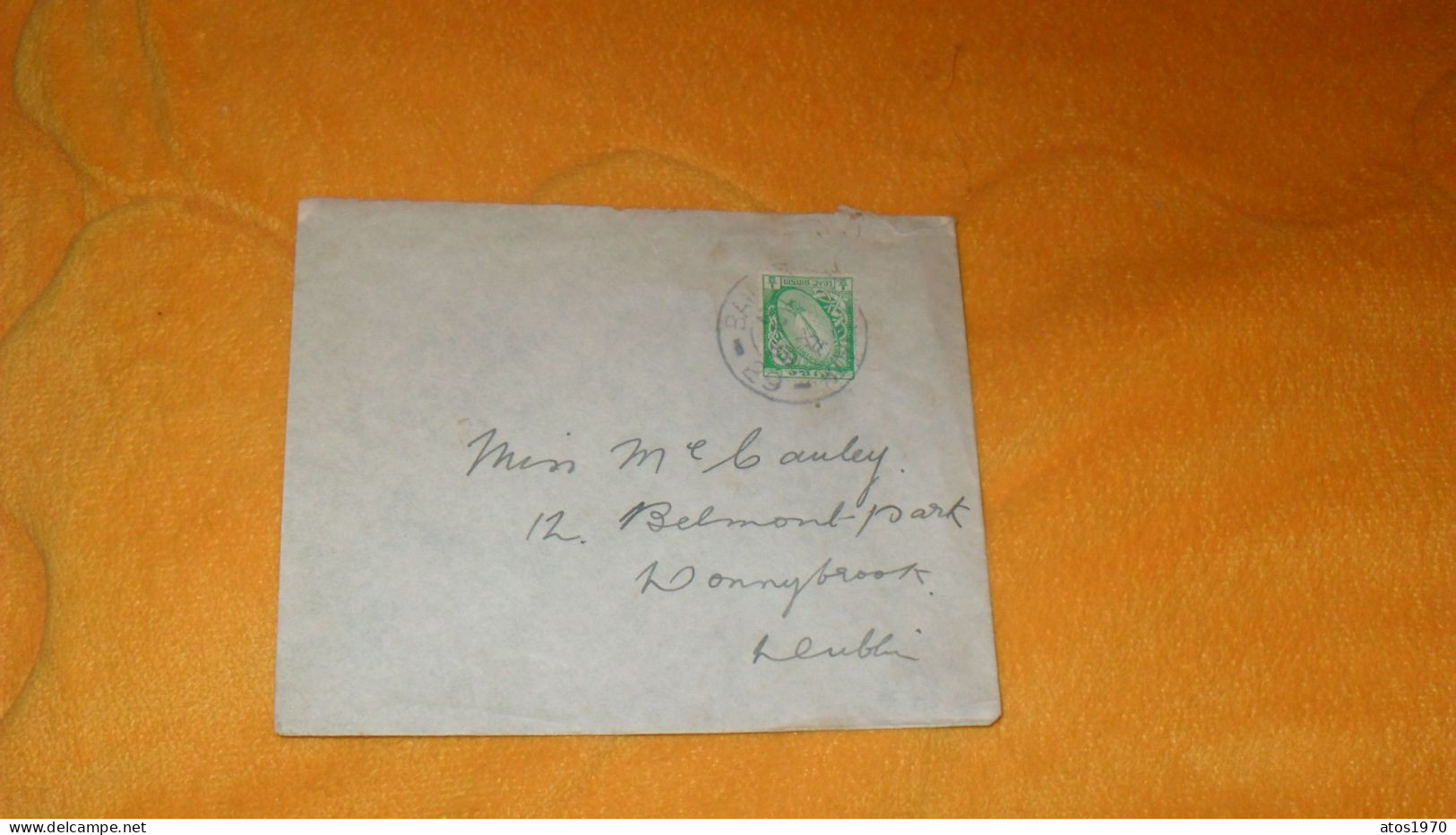 ENVELOPPE ANCIENNE DE 1929 ?../ CACHET BAILE ...IRELAND + TIMBRE 1/2 SWORD OF LIGHT.. - Briefe U. Dokumente