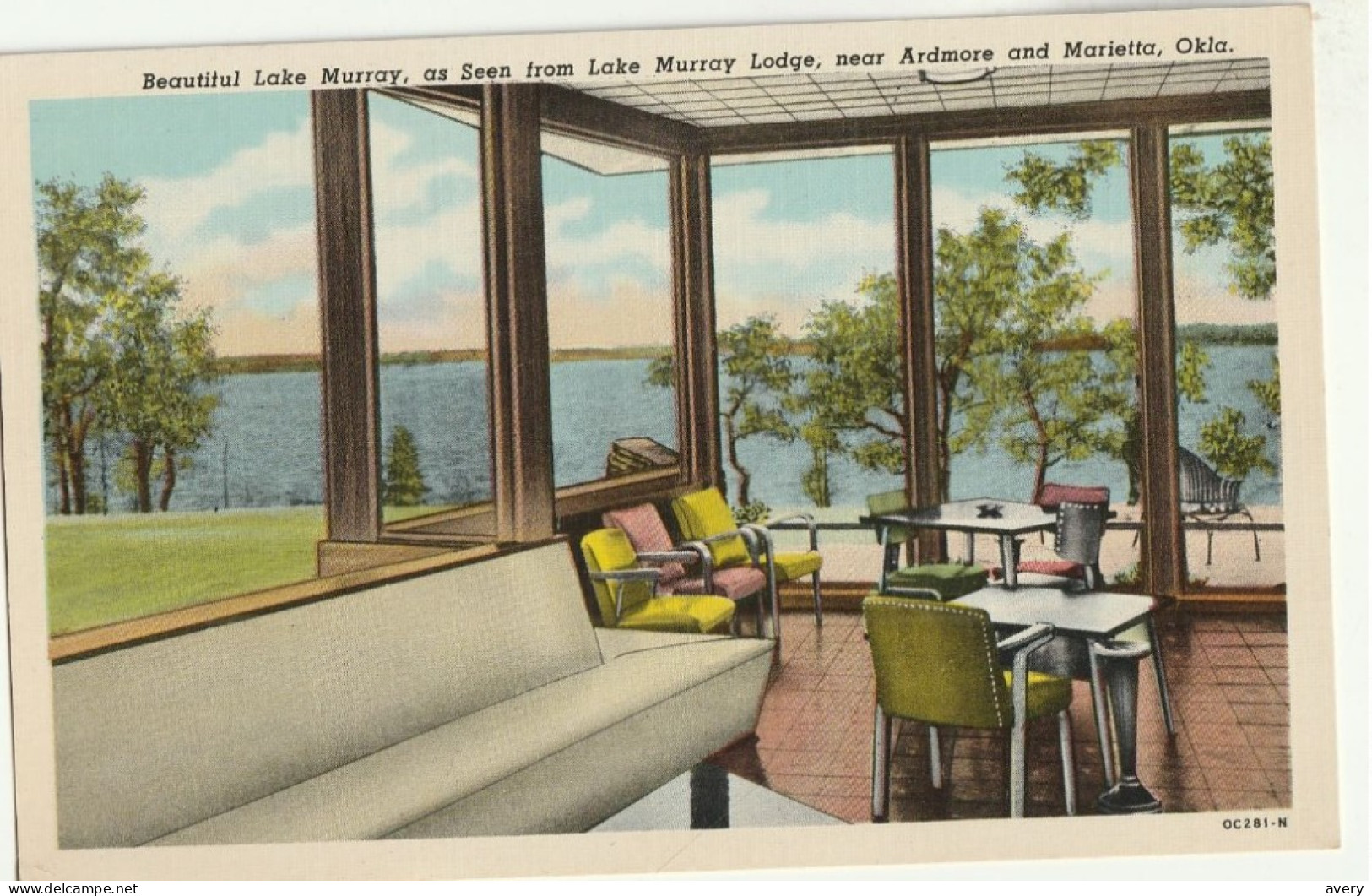 Beautiful Lake Murray, As Seen From Lake Murray Lodge, Near Ardmore And Marietta, Oklahoma - Altri & Non Classificati