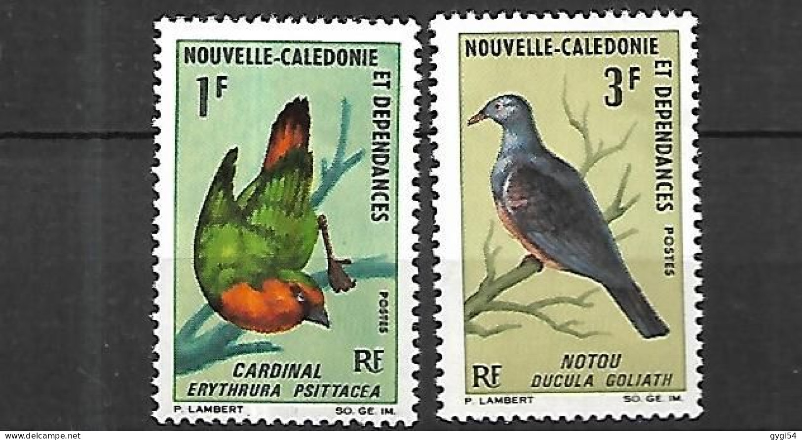 Nouvelle Calédonie  1966   Oiseaux  Cat Yt N° 330,331    Série Complète ** MNH - Neufs
