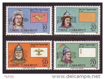1984 TURKEY 16 TURKISH STATES MNH ** - Unused Stamps