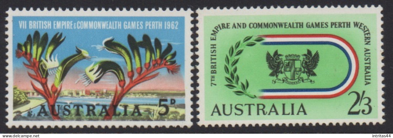 AUSTRALIA 1962 SEVENTH BRITISH EMPIRE AND COMMONWEALTH GAMES,PERTH  SET MNH - Ongebruikt