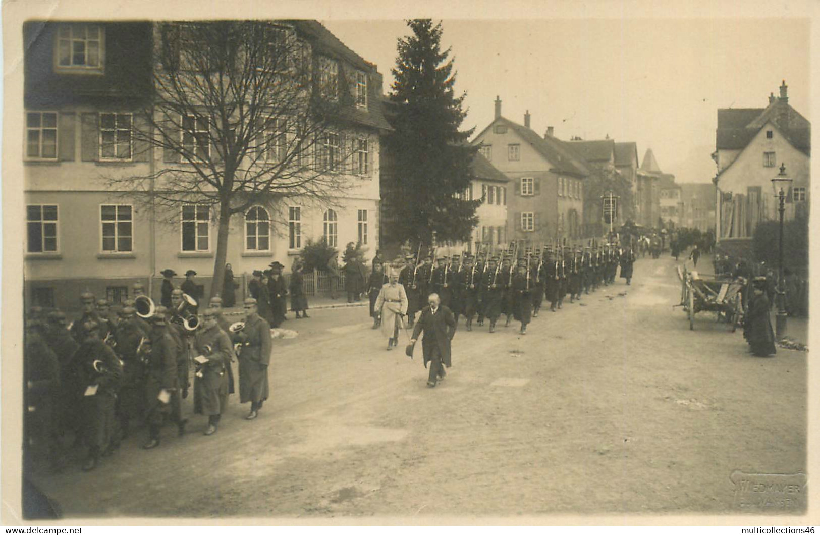 150124 - CARTE PHOTO ALLEMAGNE WEDMAYER ELLWANGEN - Obsèques Du Capitaine DARIO 1917 - Ellwangen