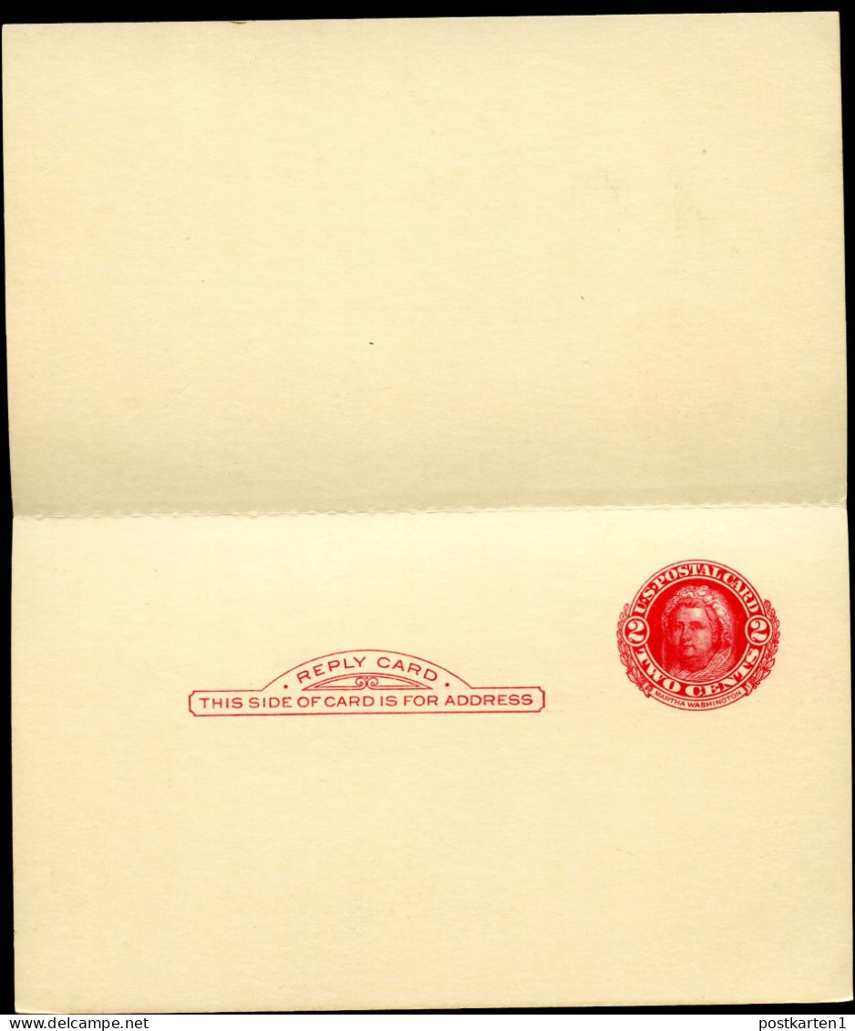 UY13 Type 1 Electrotype Postal Card With Reply Mint Vf 1951 - 1941-60