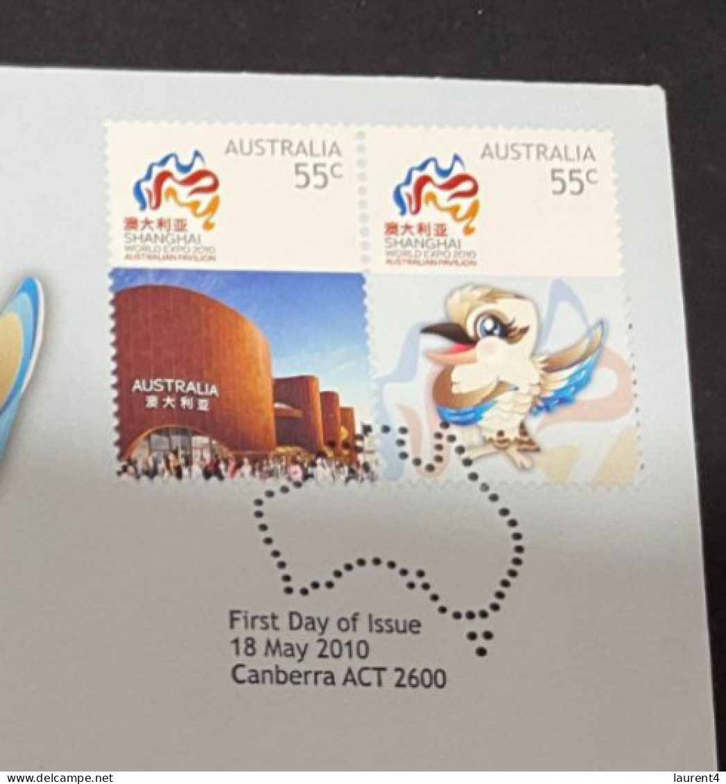 19-1-2024 (1 X 32) SCARCE - Australia PNC Cover ($ 1.00 Coin + Stamps) - Shanghai World Expo 2010 (Australian Pavillion) - 2010 – Shanghai (China)