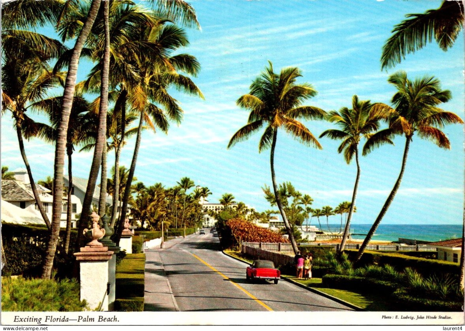 19-1-2024 (1 X 33) USA (posted To France 1972) Florida - Palm Beach - Palm Beach