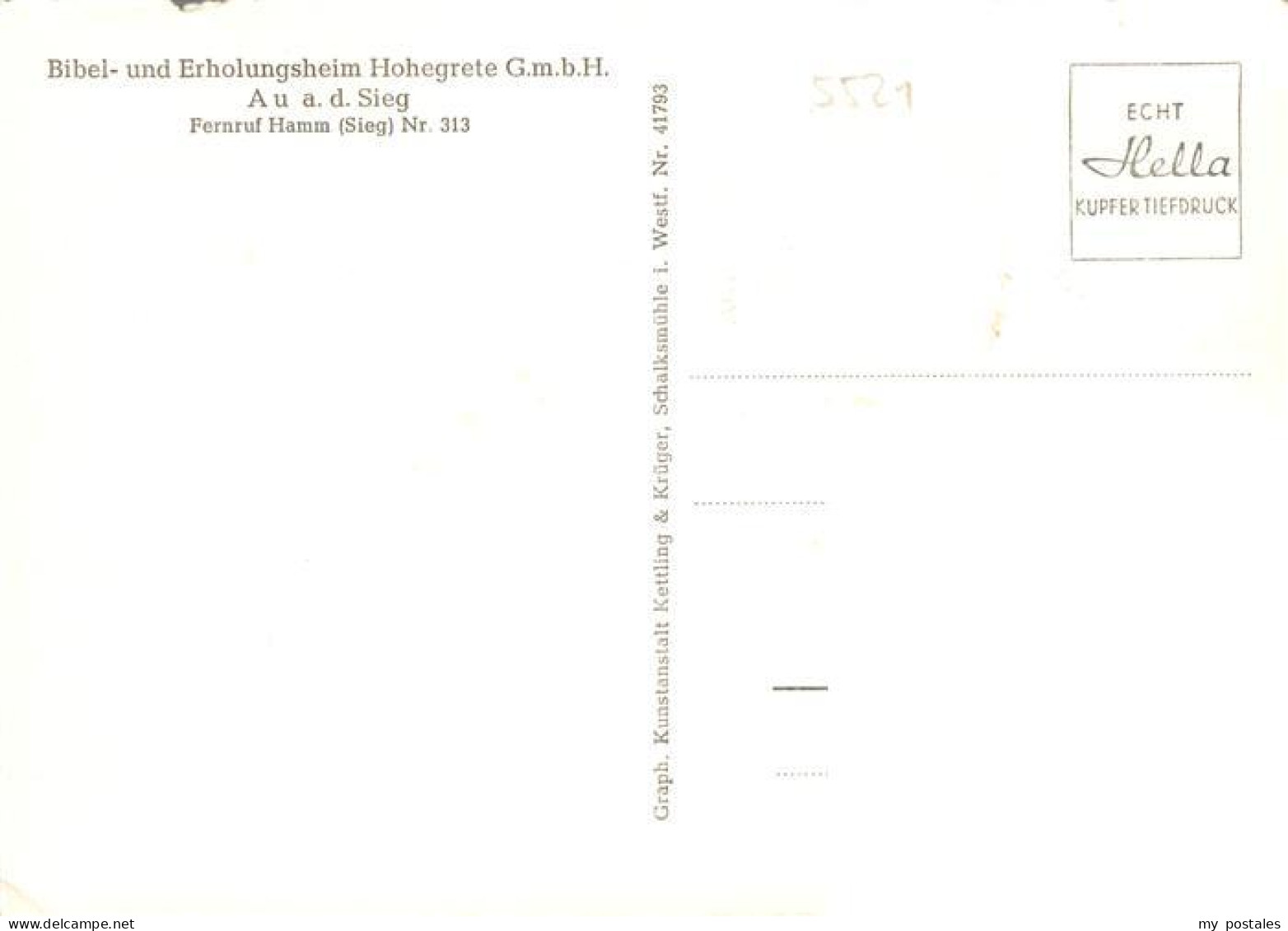 73871373 Au Siegkreis Windeck Hohegrete Mit Umgebung Wickhausen Bibelsaal Erholu - Windeck