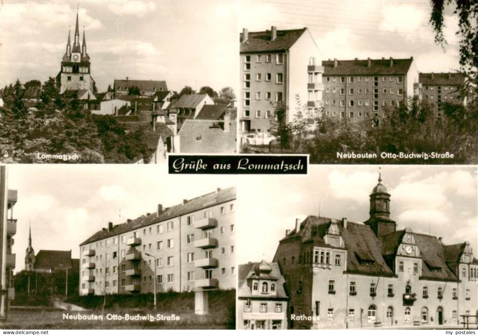 73871344 Lommatzsch Neubauten Otto Buchwitz Strasse Rathaus Lommatzsch - Lommatzsch